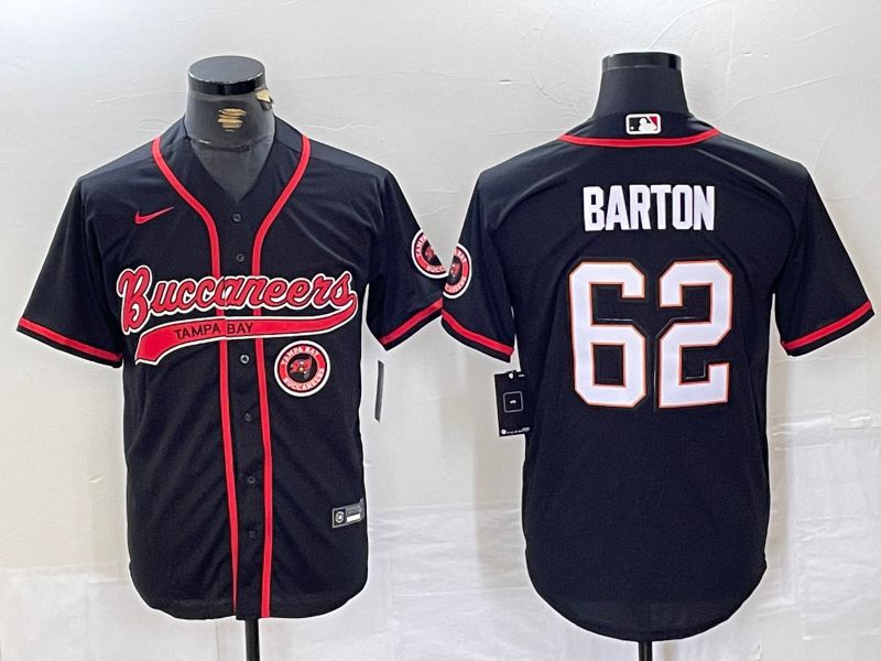 Men Tampa Bay Buccaneers #62 Barton Black Joint Name 2024 Nike Limited NFL Jersey style 3->tampa bay buccaneers->NFL Jersey